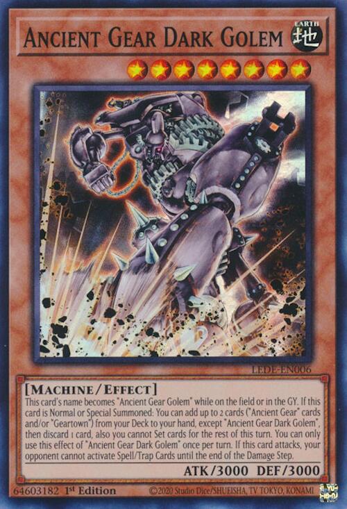 Ancient Gear Dark Golem [LEDE-EN006] Super Rare | Galactic Gamez