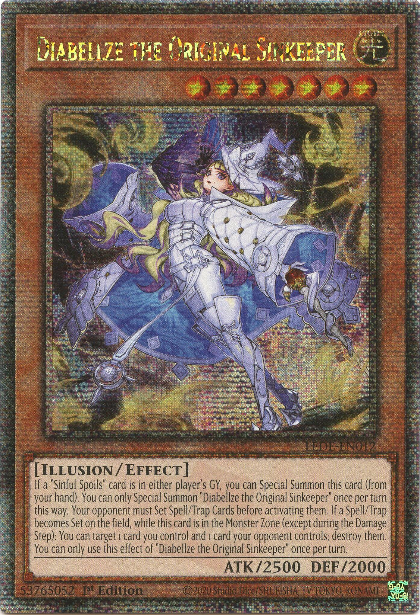 Diabellze the Original Sinkeeper [LEDE-EN012] Quarter Century Secret Rare | Galactic Gamez