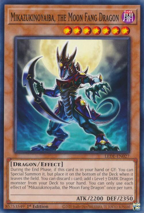 Mikazukinoyaiba, the Moon Fang Dragon [LEDE-EN027] Common | Galactic Gamez