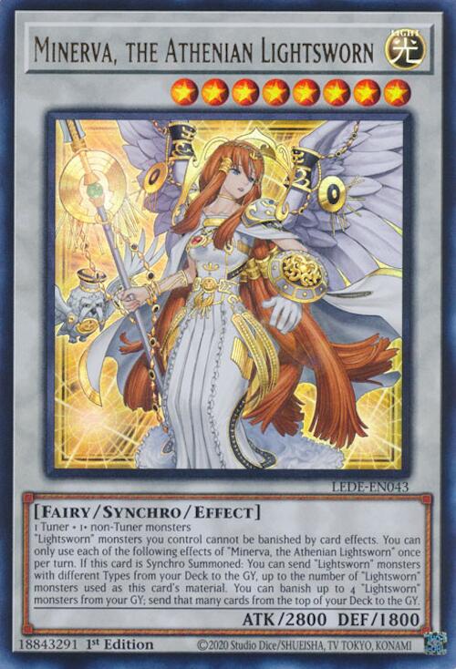 Minerva, the Athenian Lightsworn [LEDE-EN043] Ultra Rare | Galactic Gamez