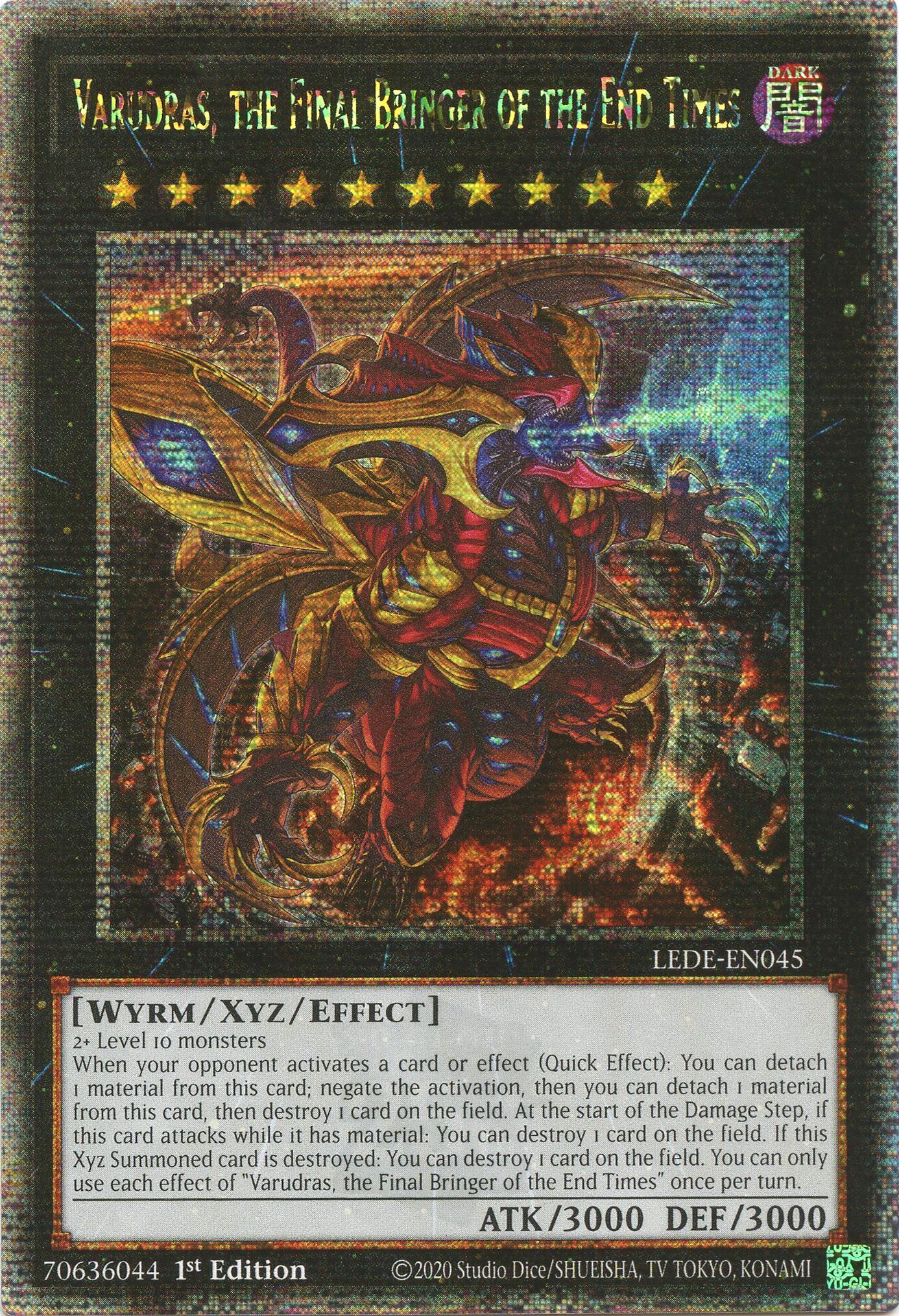 Varudras, the Final Bringer of the End Times (Quarter Century Secret Rare) [LEDE-EN045] Quarter Century Secret Rare | Galactic Gamez