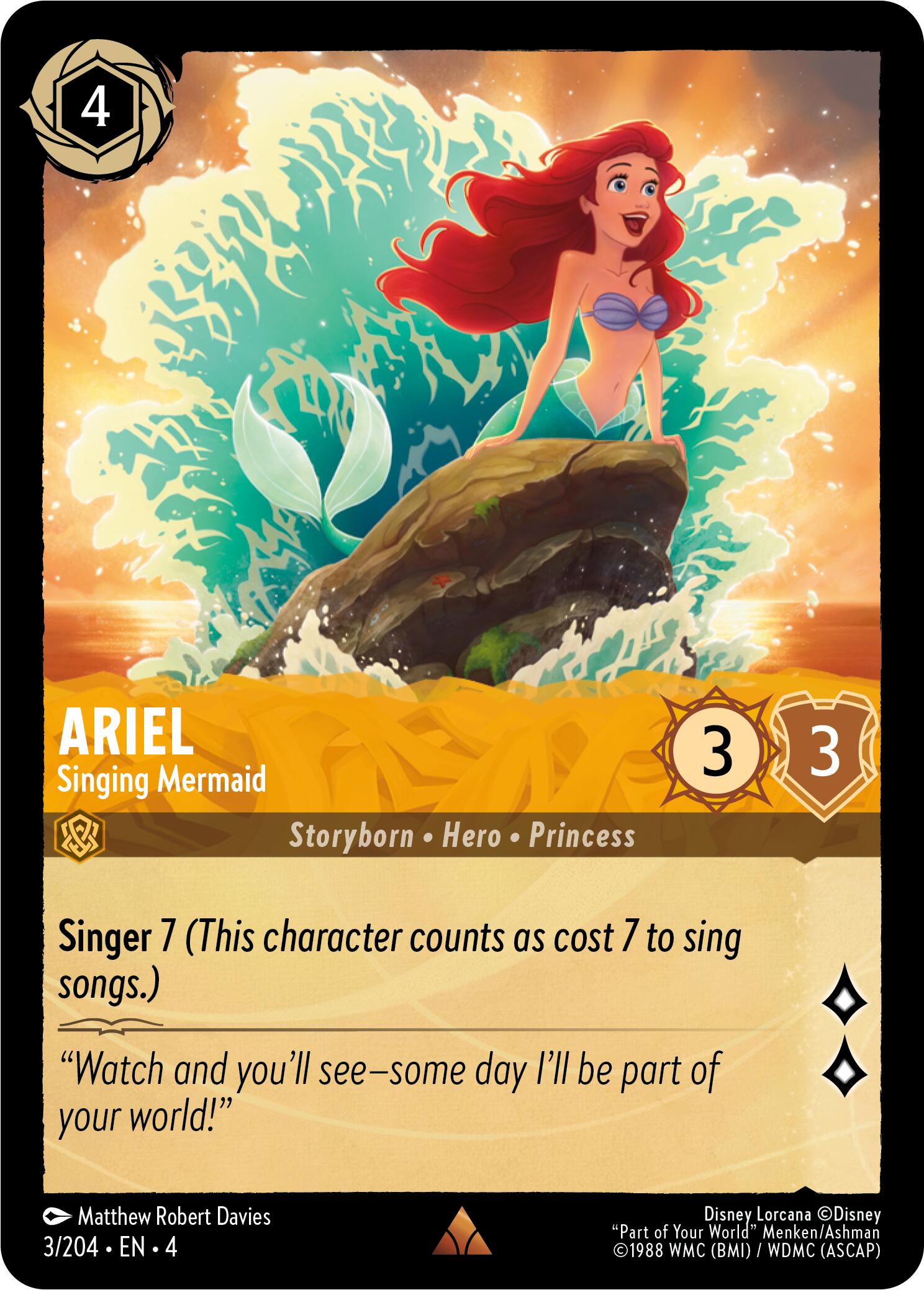 Ariel - Singing Mermaid (3/204) [Ursula's Return] | Galactic Gamez