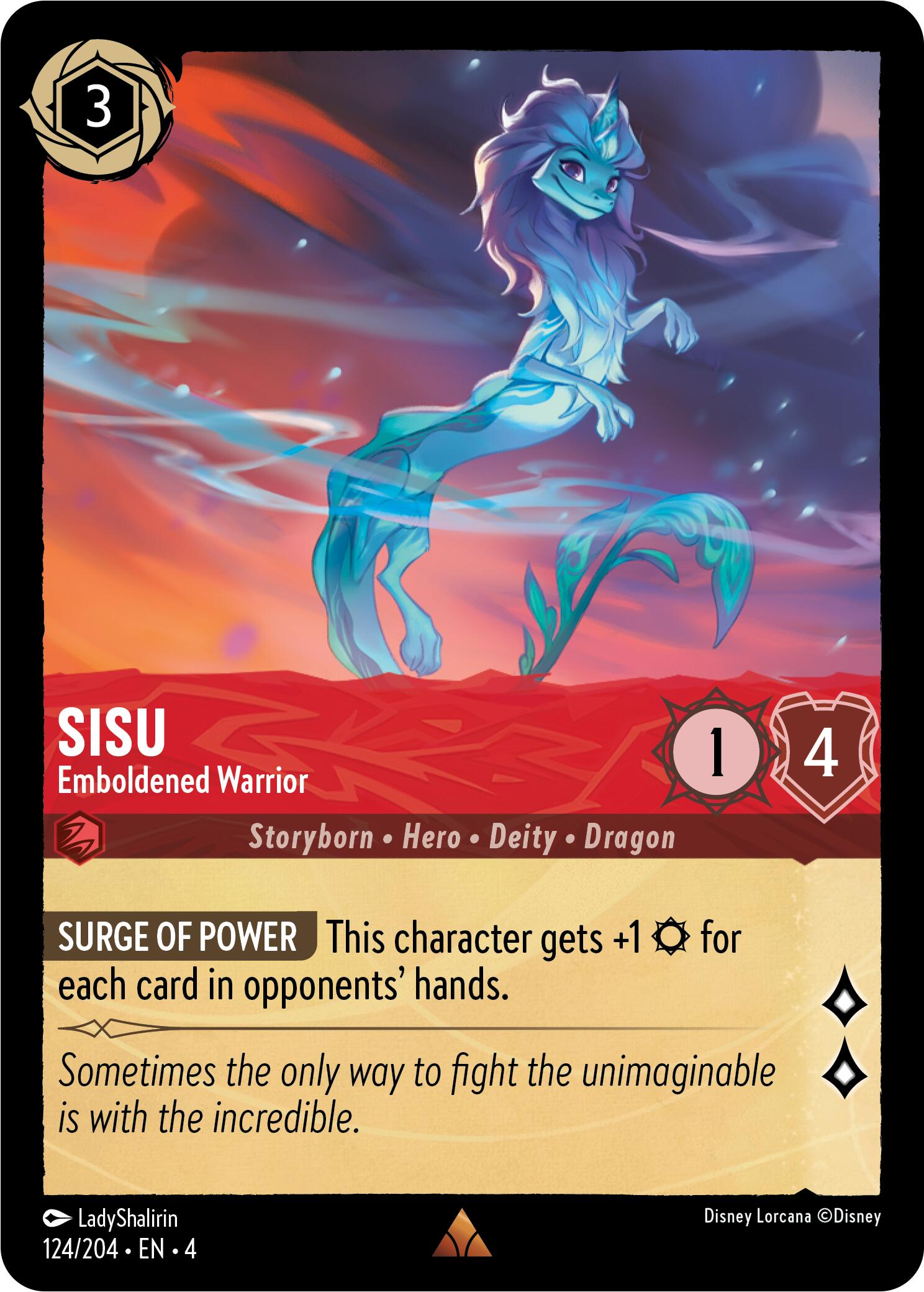 Sisu - Emboldened Warrior (124/204) [Ursula's Return] | Galactic Gamez