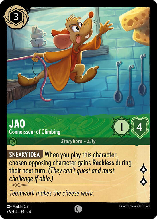 Jaq - Connoisseur of Climbing (77/204) [Ursula's Return] | Galactic Gamez