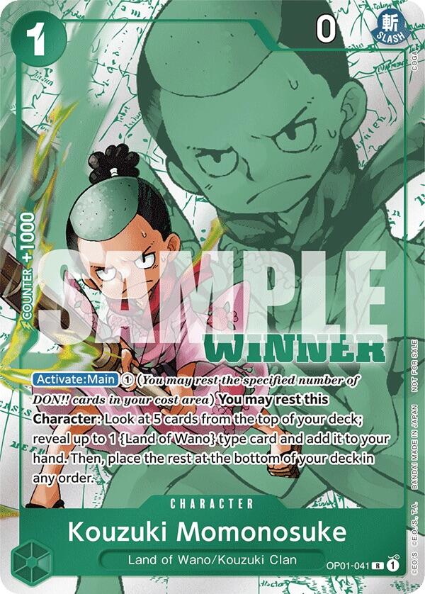 Kouzuki Momonosuke (Winner Pack Vol. 7) [One Piece Promotion Cards] | Galactic Gamez