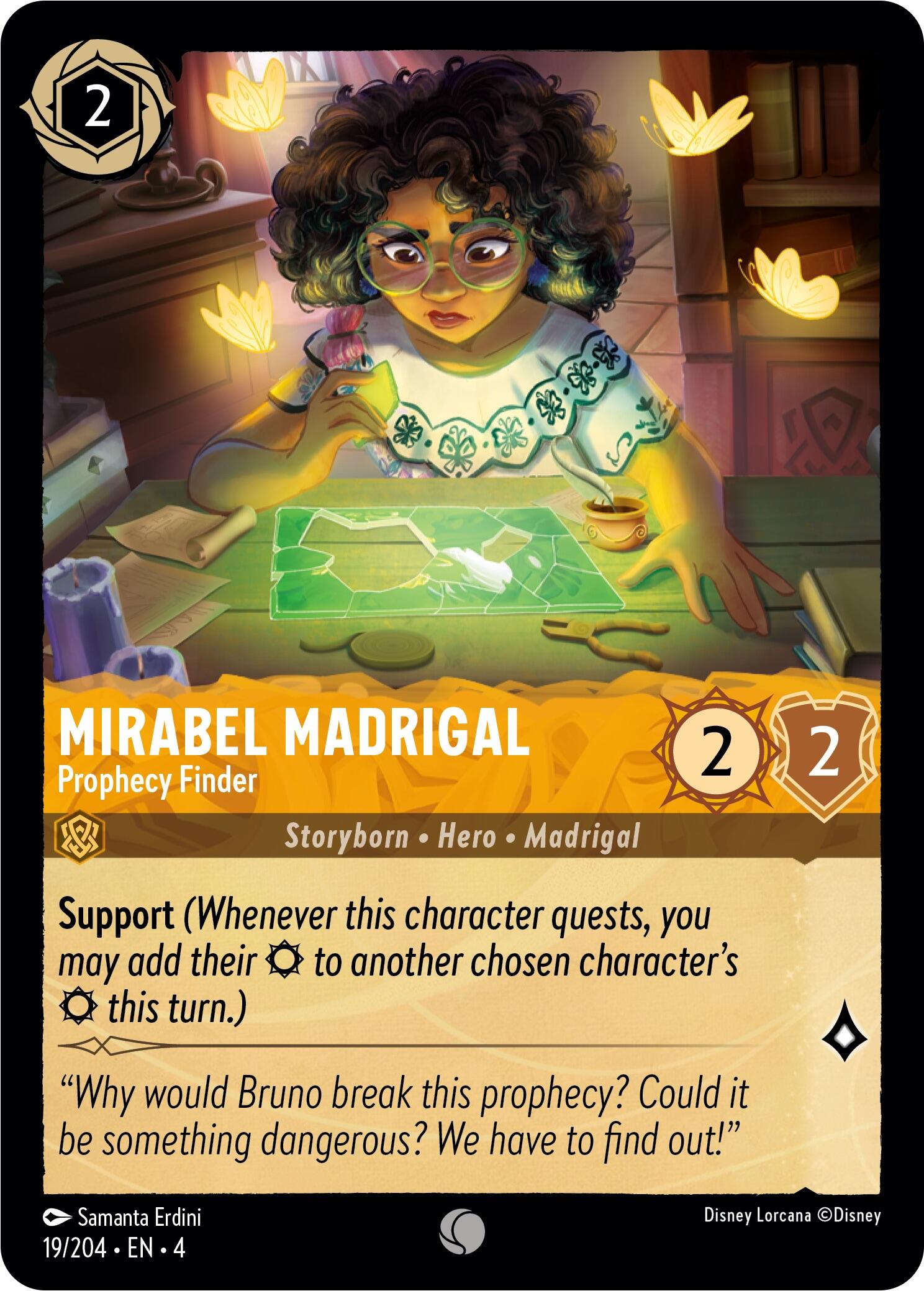 Mirabel Madrigal - Prophecy Finder (19/204) [Ursula's Return] | Galactic Gamez