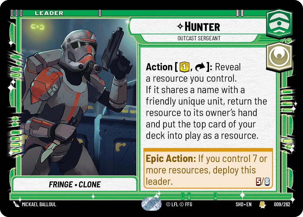 Hunter - Outcast Sergeant (009/262) (009/262) [Shadows of the Galaxy] | Galactic Gamez