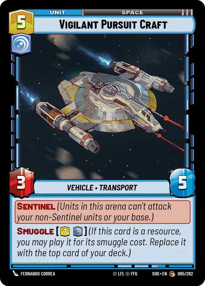 Vigilant Pursuit Craft (065/262) (065/262) [Shadows of the Galaxy] | Galactic Gamez