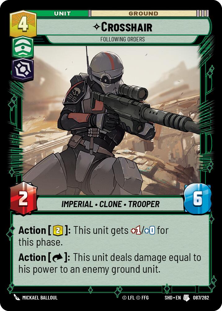 Crosshair - Following Orders (087/262) (087/262) [Shadows of the Galaxy] | Galactic Gamez