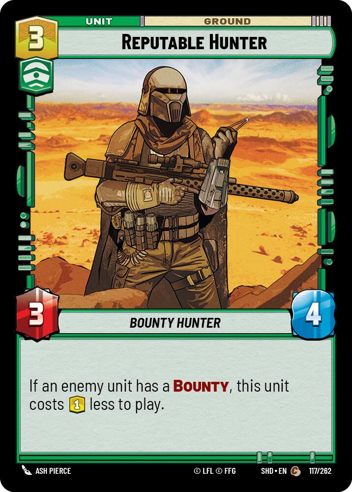 Reputable Hunter (117/262) (117/262) [Shadows of the Galaxy] | Galactic Gamez