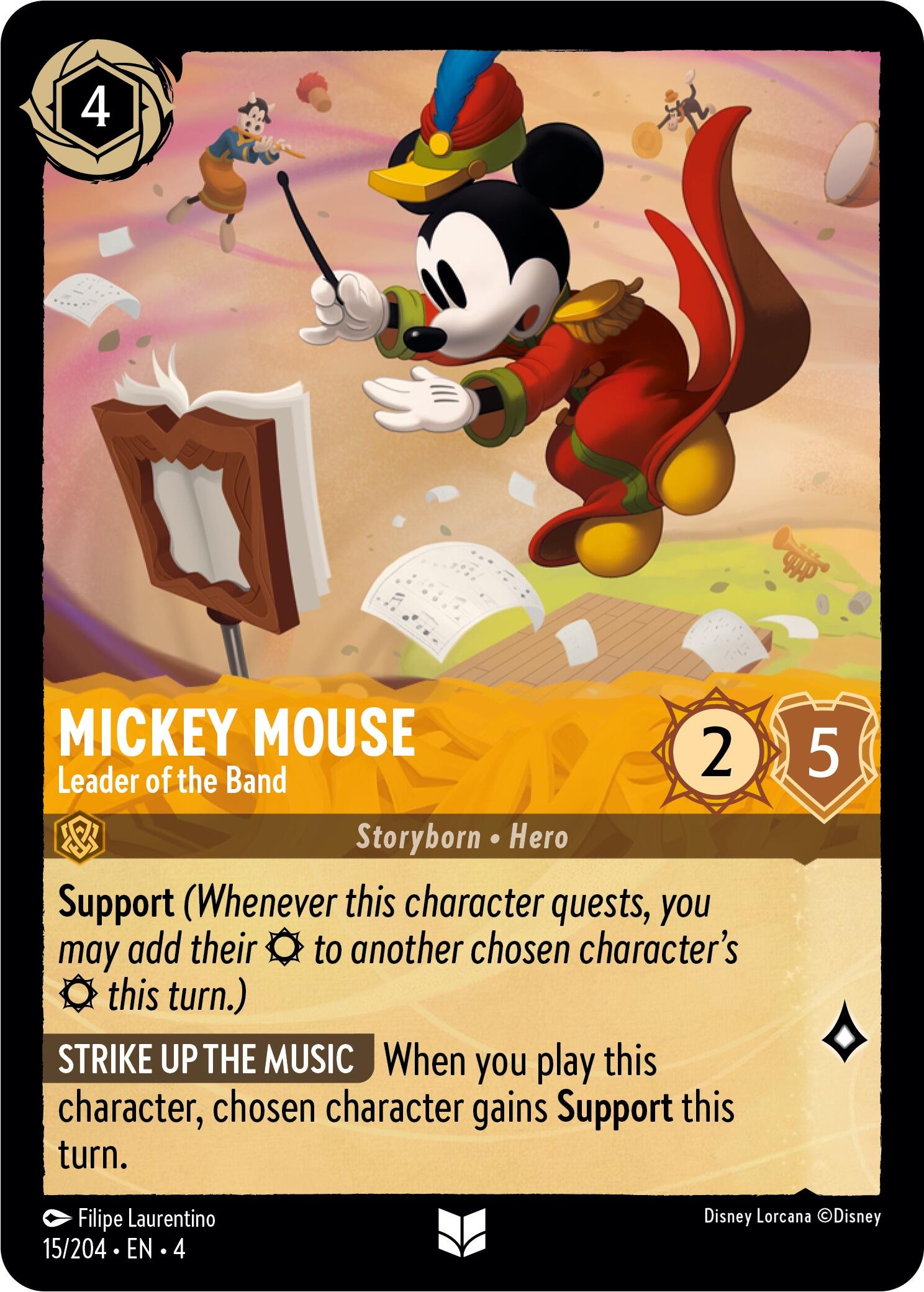 Mickey Mouse - Leader of the Band (15/204) [Ursula's Return] | Galactic Gamez