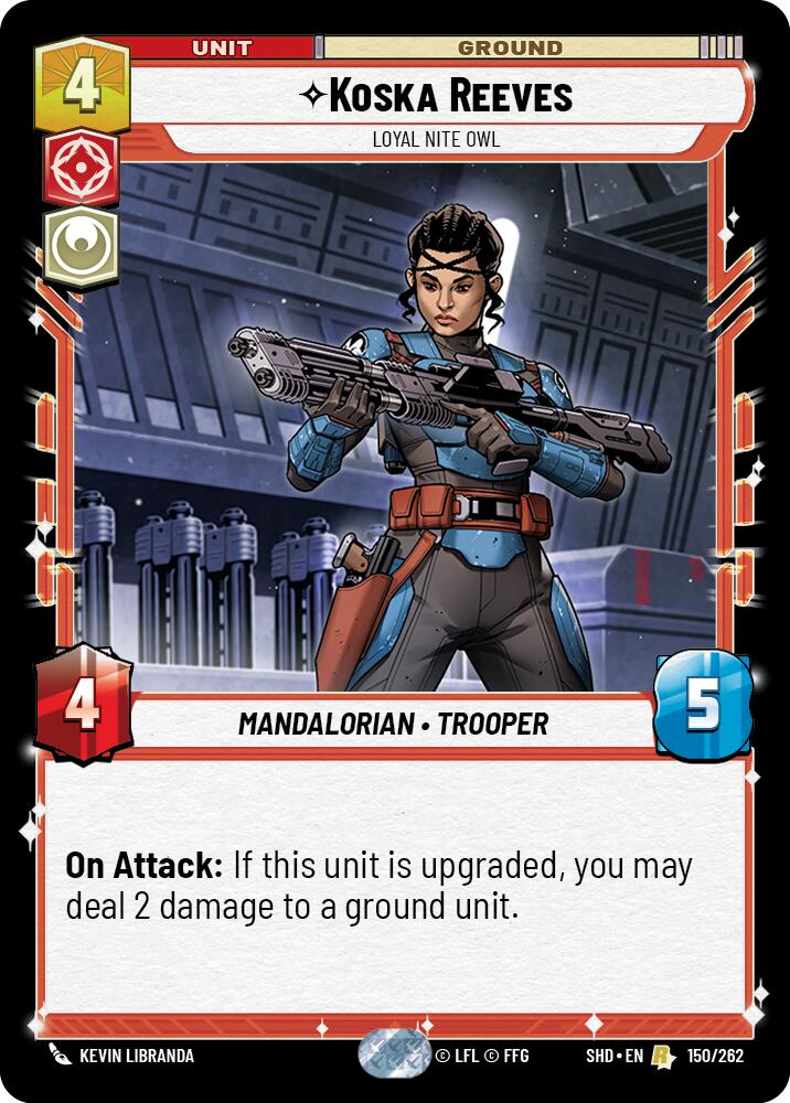 Koska Reeves - Loyal Nite Owl (150/262) (150/262) [Shadows of the Galaxy] | Galactic Gamez