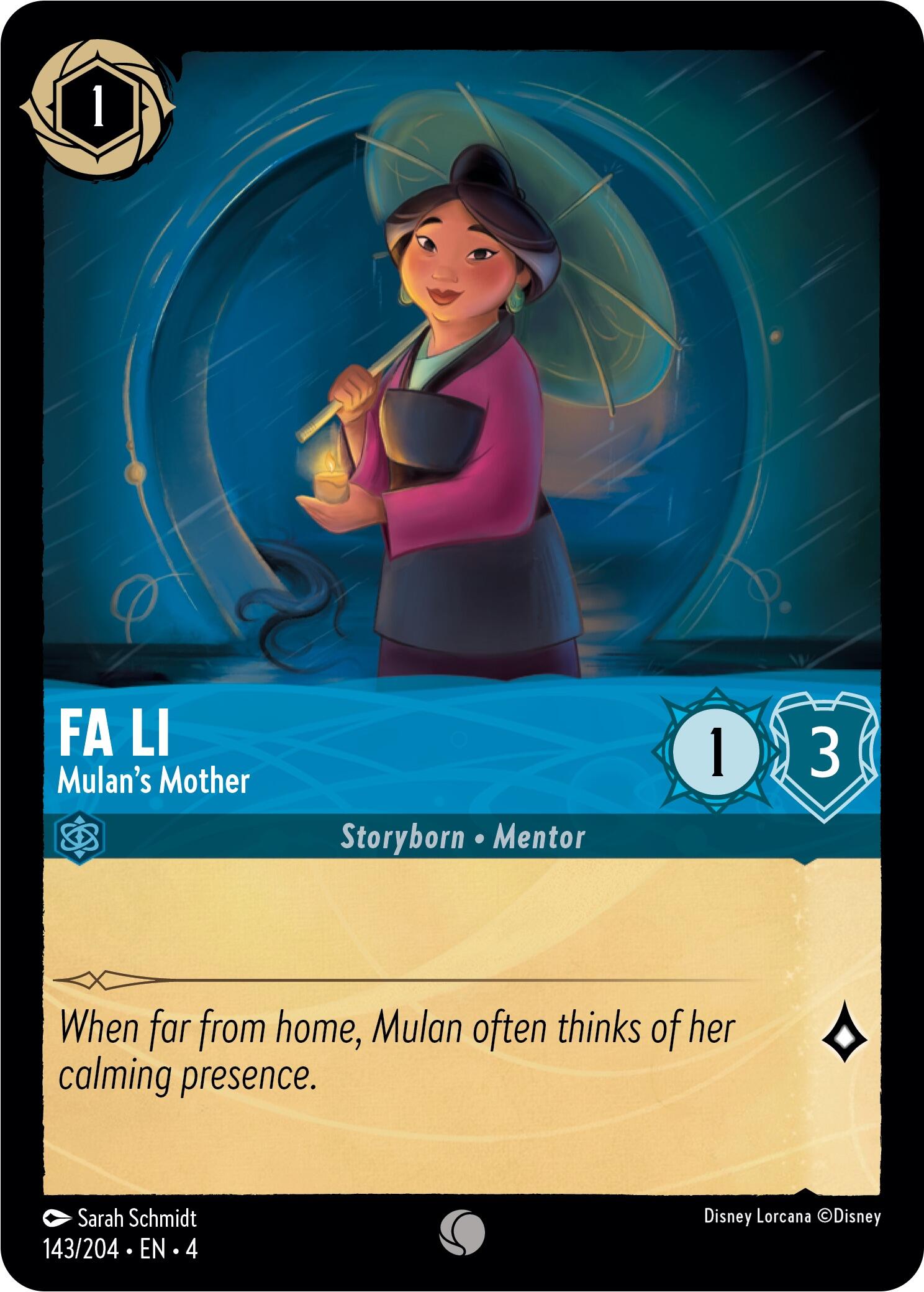 Fa Li - Mulan's Mother (143/204) [Ursula's Return] | Galactic Gamez