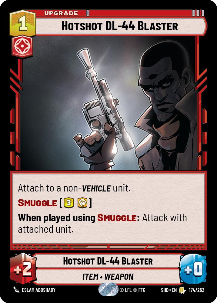 Hotshot DL-44 Blaster (174/262) (174/262) [Shadows of the Galaxy] | Galactic Gamez