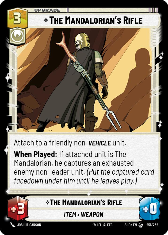 The Mandalorian's Rifle (251/262) (251/262) [Shadows of the Galaxy] | Galactic Gamez