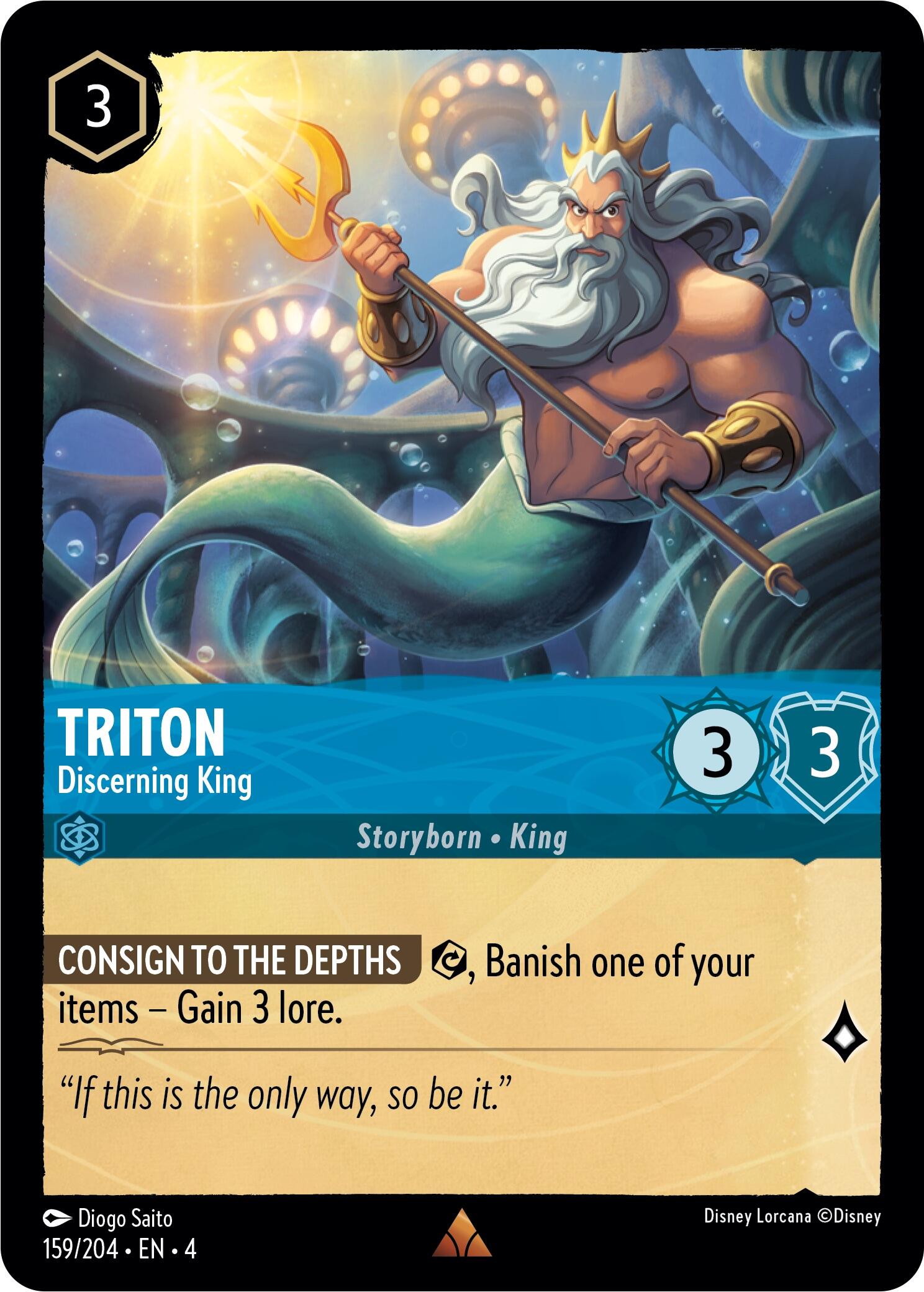 Triton - Discerning King (159/204) [Ursula's Return] | Galactic Gamez