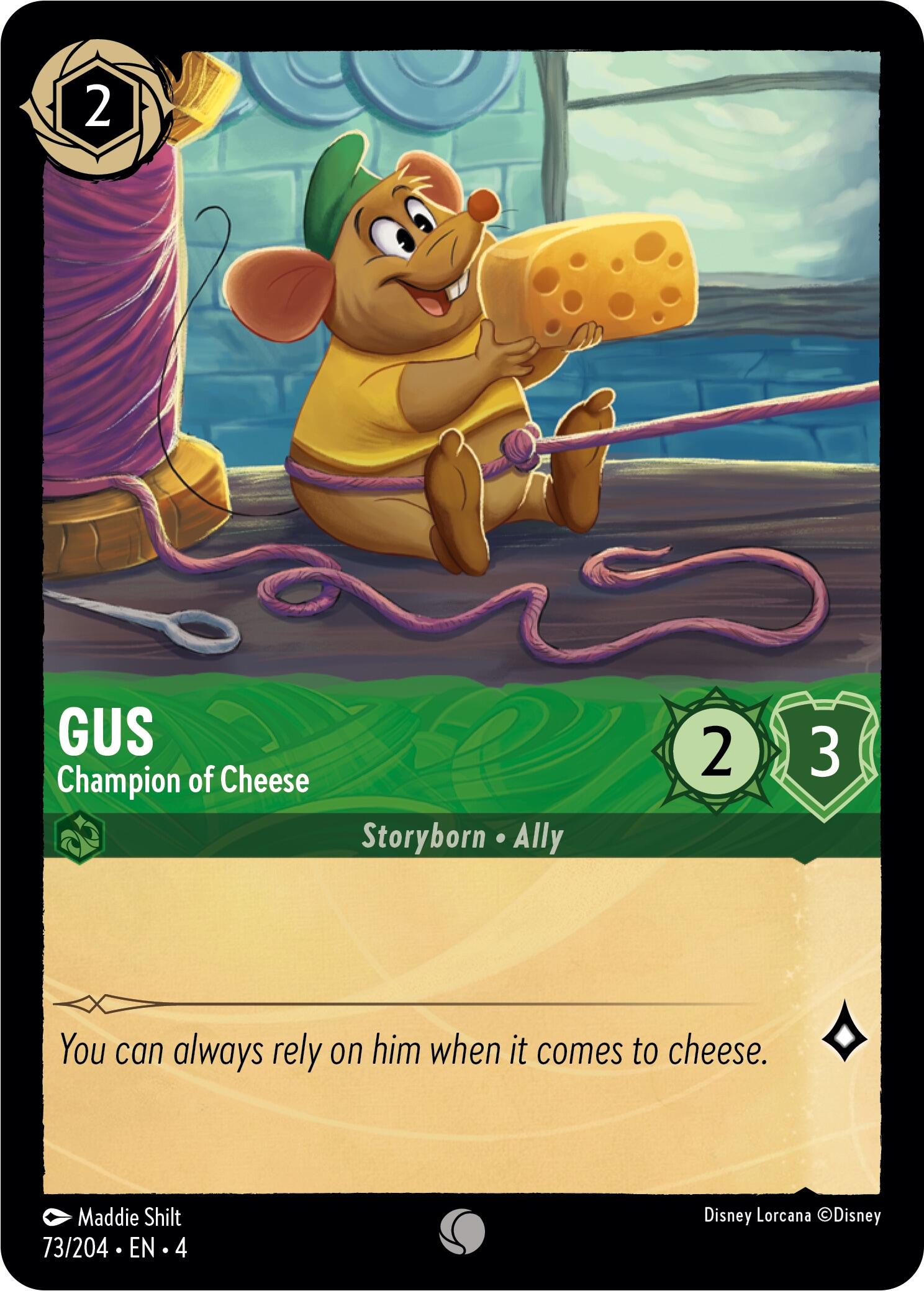 Gus - Champion of Cheese (73/204) [Ursula's Return] | Galactic Gamez