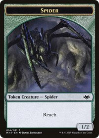 Spider // Spirit Double-Sided Token [Modern Horizons Tokens] | Galactic Gamez