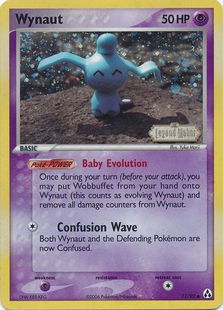 Wynaut (71/92) (Stamped) [EX: Legend Maker] | Galactic Gamez