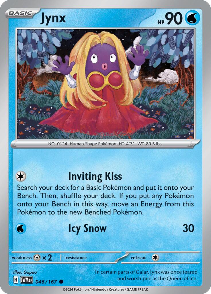 Jynx (046/167) [Scarlet & Violet: Twilight Masquerade] | Galactic Gamez