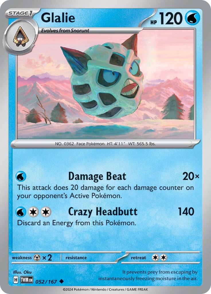 Glalie (052/167) [Scarlet & Violet: Twilight Masquerade] | Galactic Gamez