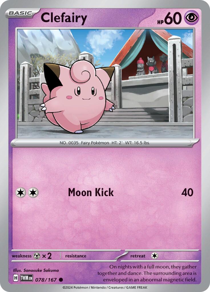 Clefairy (078/167) [Scarlet & Violet: Twilight Masquerade] | Galactic Gamez