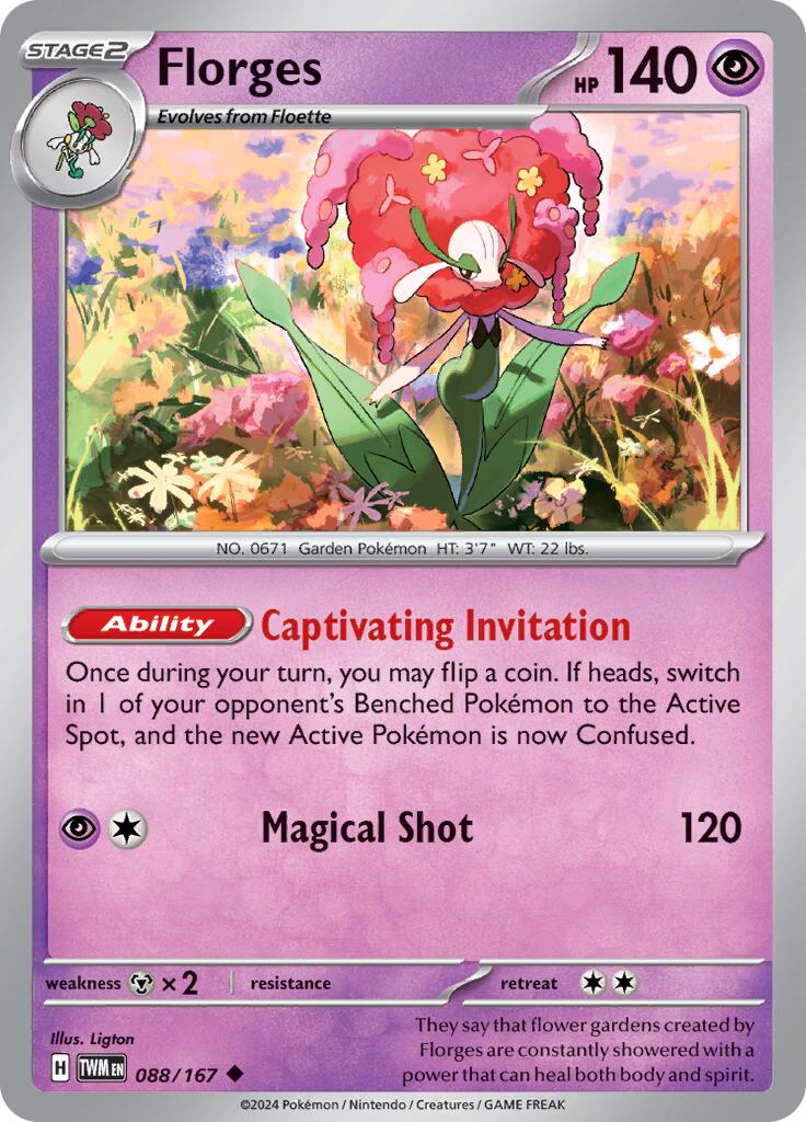 Florges (088/167) [Scarlet & Violet: Twilight Masquerade] | Galactic Gamez