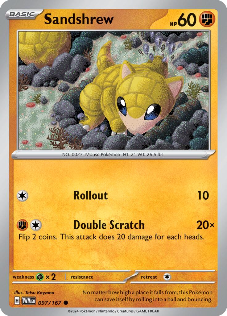 Sandshrew (097/167) [Scarlet & Violet: Twilight Masquerade] | Galactic Gamez