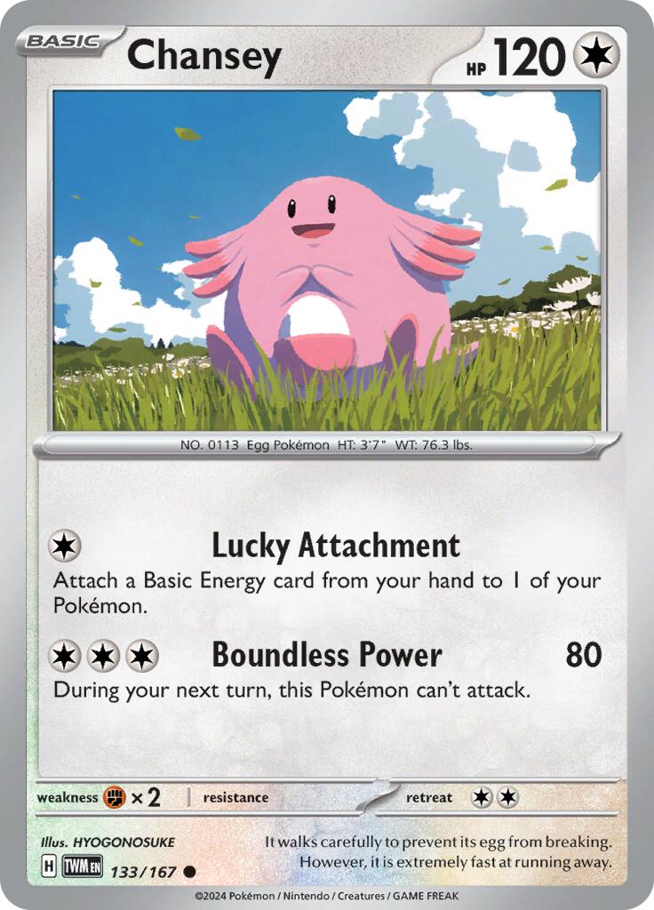 Chansey (133/167) [Scarlet & Violet: Twilight Masquerade] | Galactic Gamez