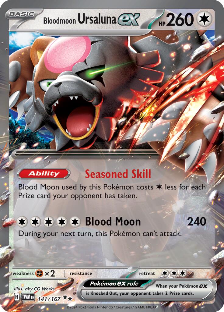 Bloodmoon Ursaluna ex (141/167) [Scarlet & Violet: Twilight Masquerade] | Galactic Gamez