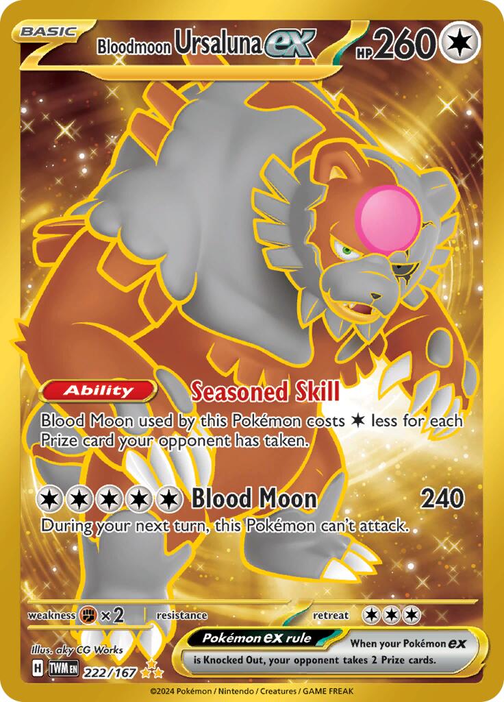 Bloodmoon Ursaluna ex (222/167) [Scarlet & Violet: Twilight Masquerade] | Galactic Gamez