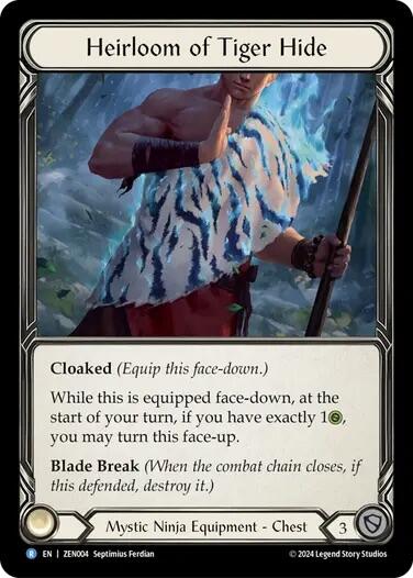 Heirloom of Tiger Hide [ZEN004] (Part the Mistveil Zen Blitz Deck) | Galactic Gamez