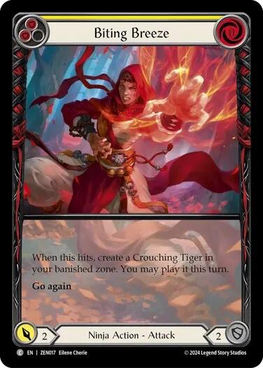 Biting Breeze (Yellow) [ZEN017] (Part the Mistveil Zen Blitz Deck) | Galactic Gamez