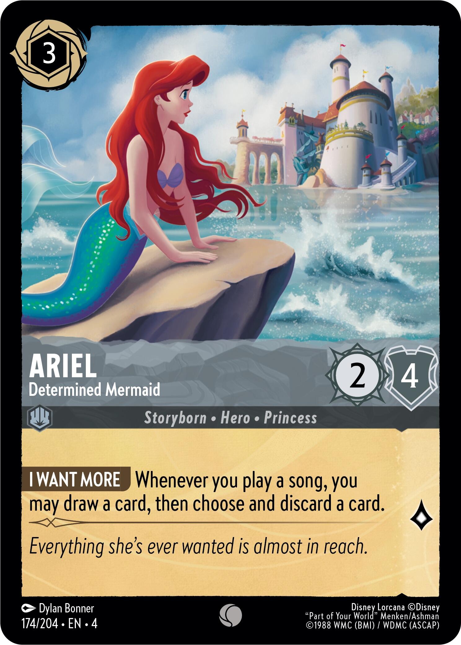 Ariel - Determined Mermaid (174/204) [Ursula's Return] | Galactic Gamez