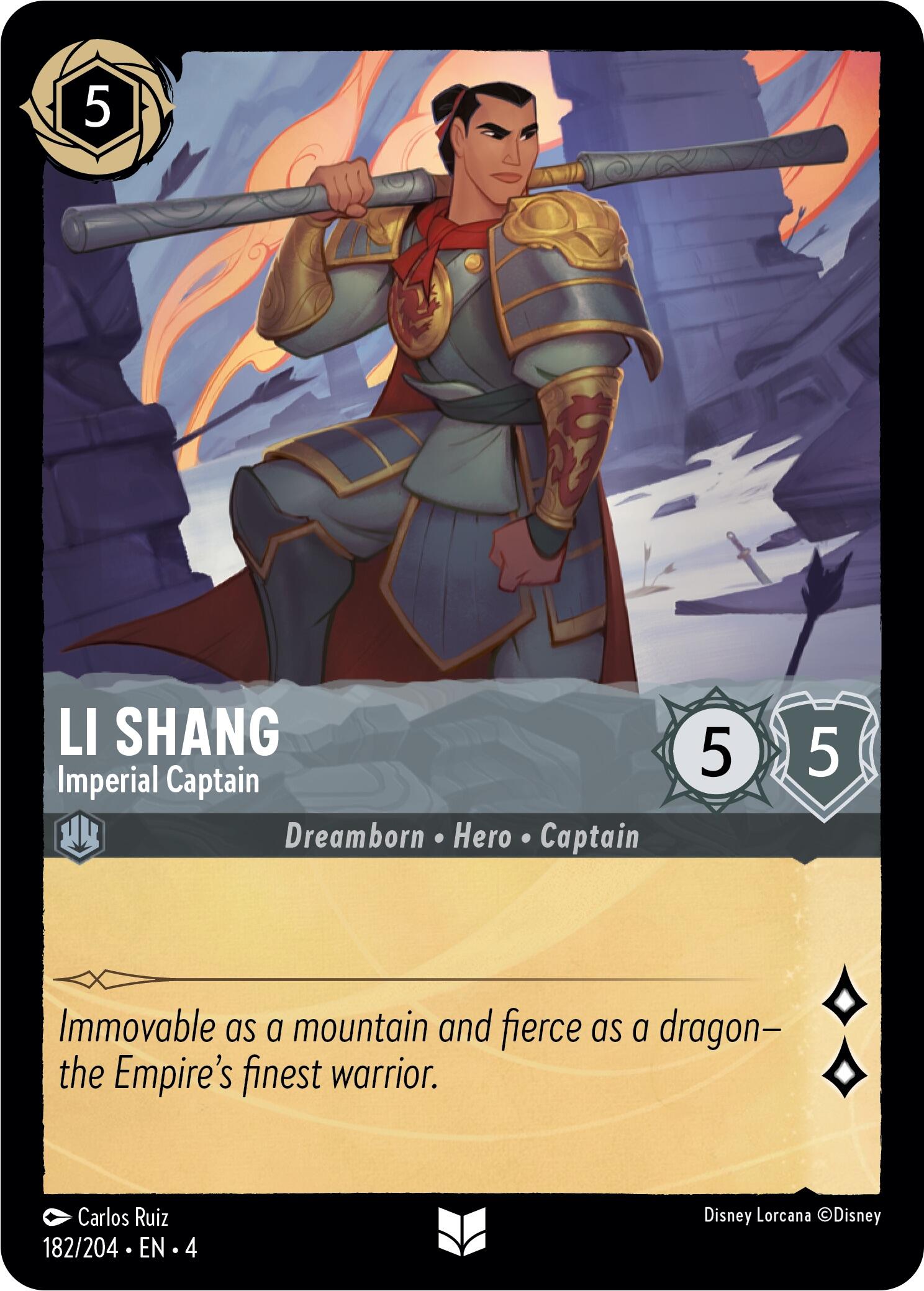 Li Shang - Imperial Captain (182/204) [Ursula's Return] | Galactic Gamez