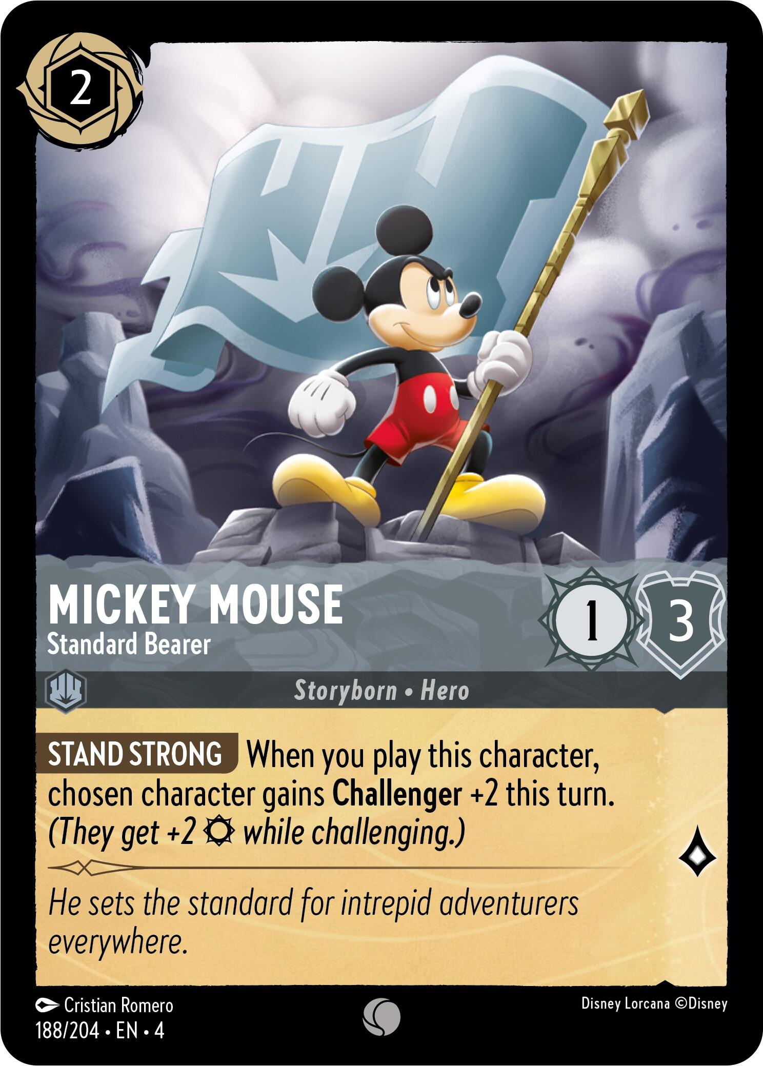 Mickey Mouse - Standard Bearer (188/204) [Ursula's Return] | Galactic Gamez