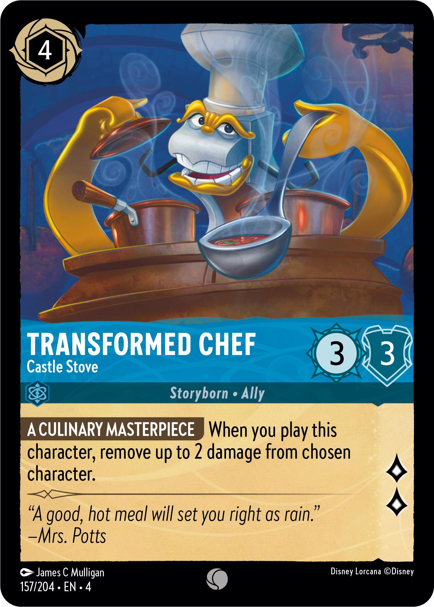 Transformed Chef - Castle Stove (157/204) [Ursula's Return] | Galactic Gamez