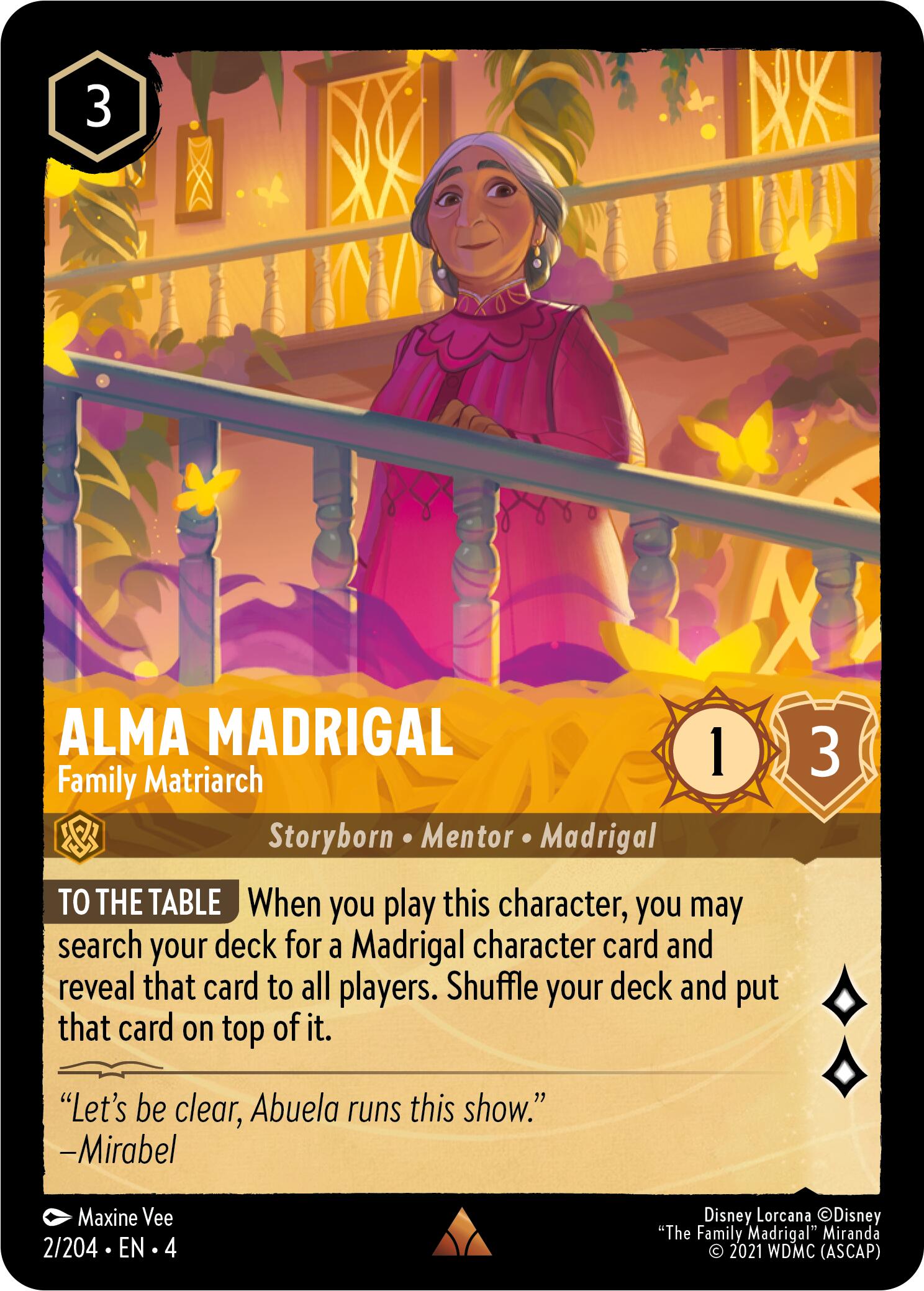 Alma Madrigal - Family Matriarch (2/204) [Ursula's Return] | Galactic Gamez