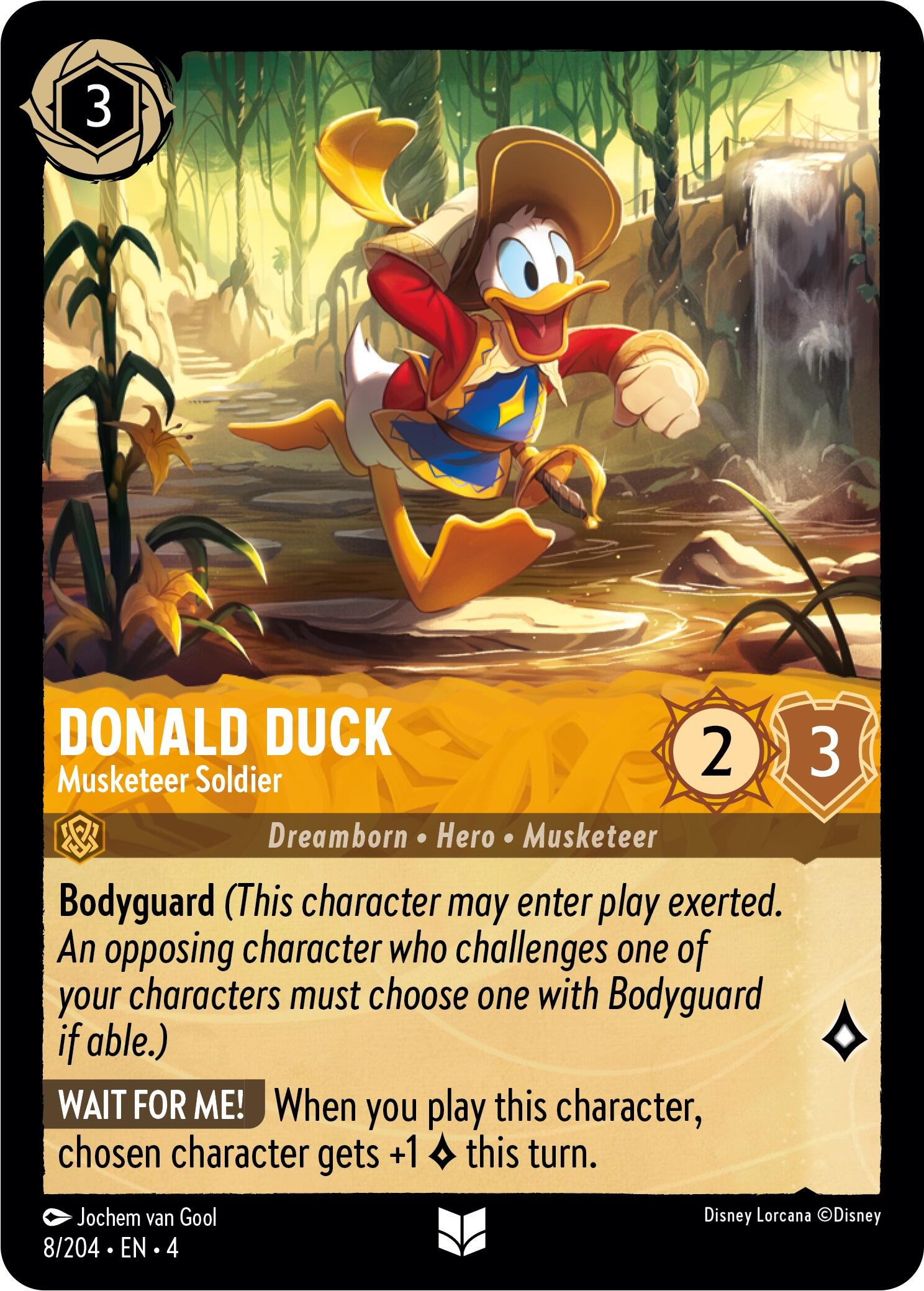 Donald Duck - Musketeer Soldier (8/204) [Ursula's Return] | Galactic Gamez