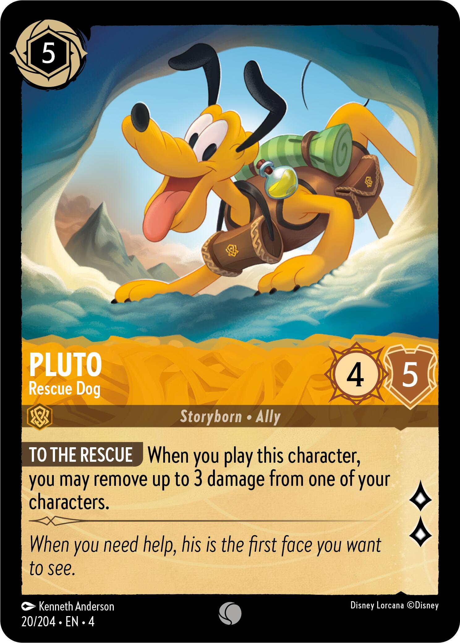Pluto - Rescue Dog (20/204) [Ursula's Return] | Galactic Gamez