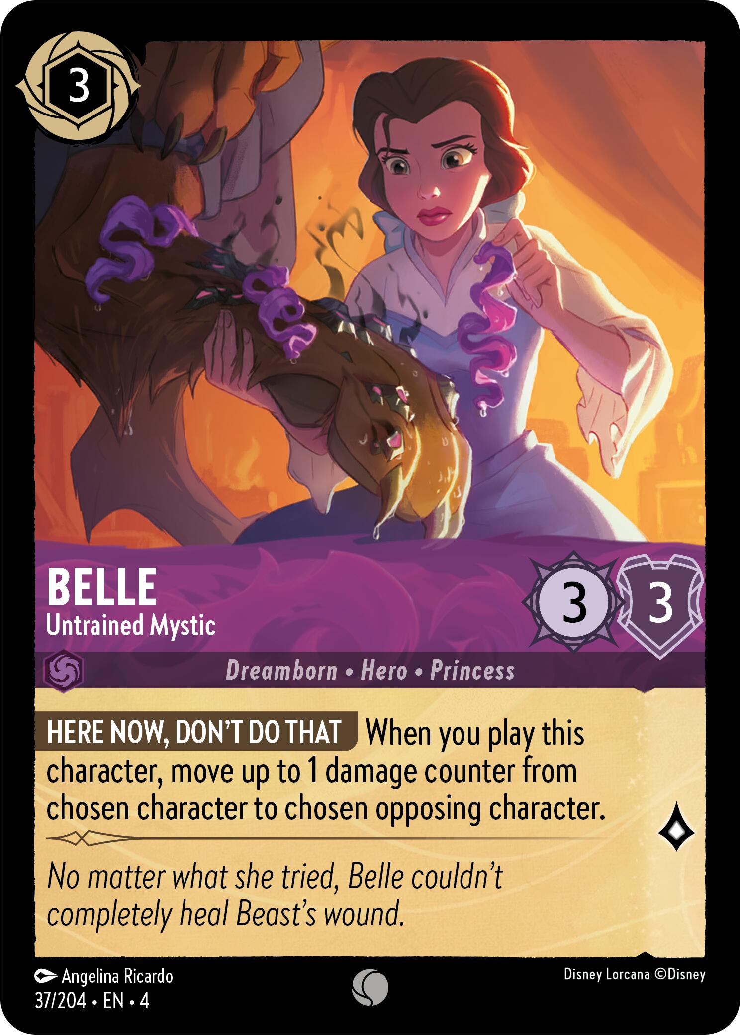 Belle - Untrained Mystic (37/204) [Ursula's Return] | Galactic Gamez