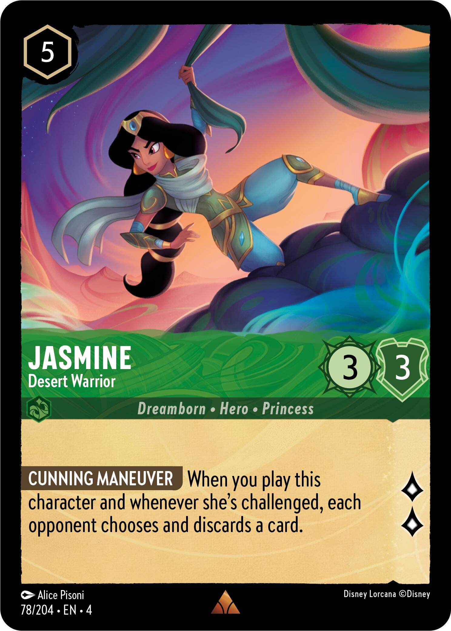 Jasmine - Desert Warrior (78/204) [Ursula's Return] | Galactic Gamez
