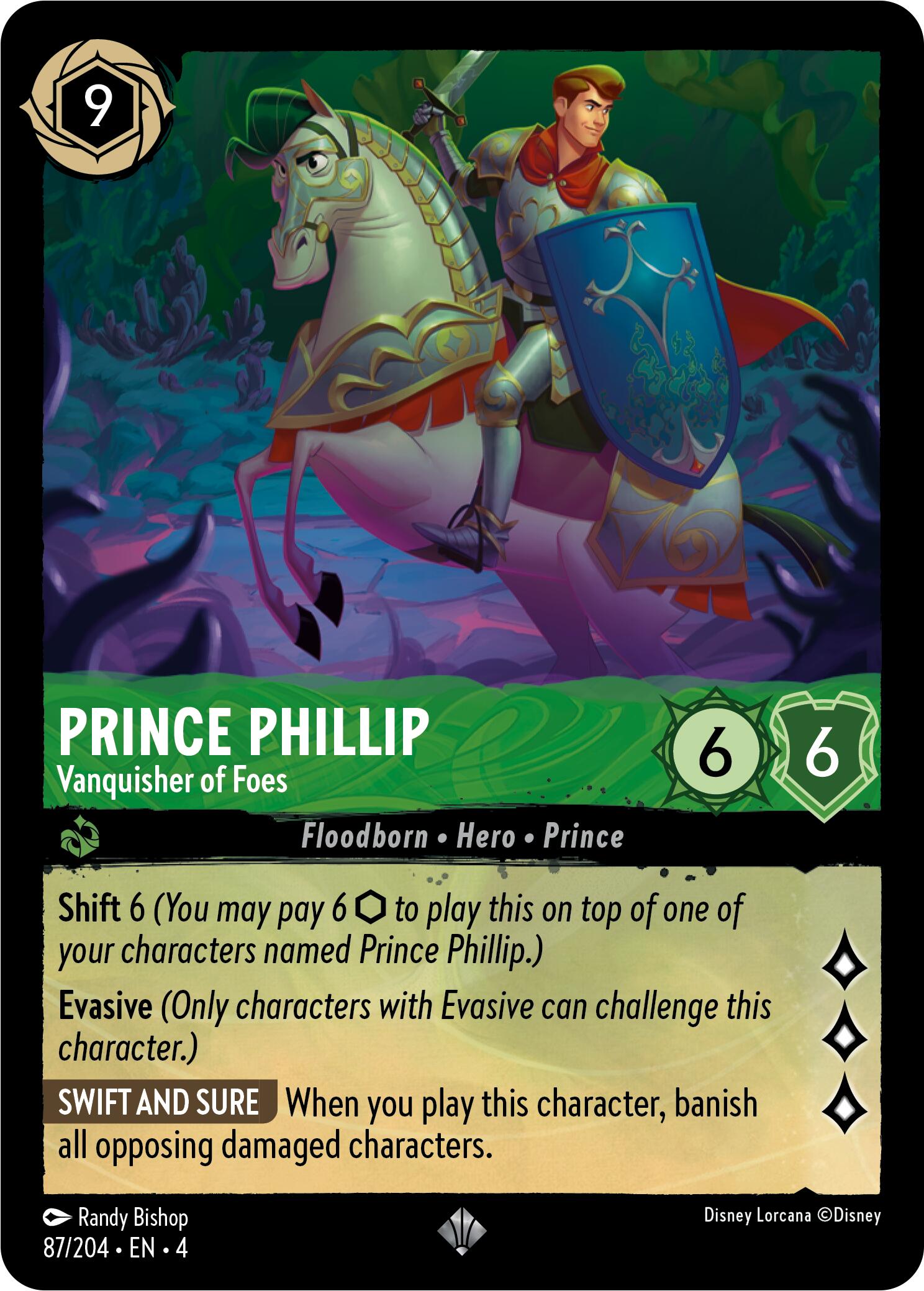 Prince Phillip - Vanquisher of Foes (87/204) [Ursula's Return] | Galactic Gamez