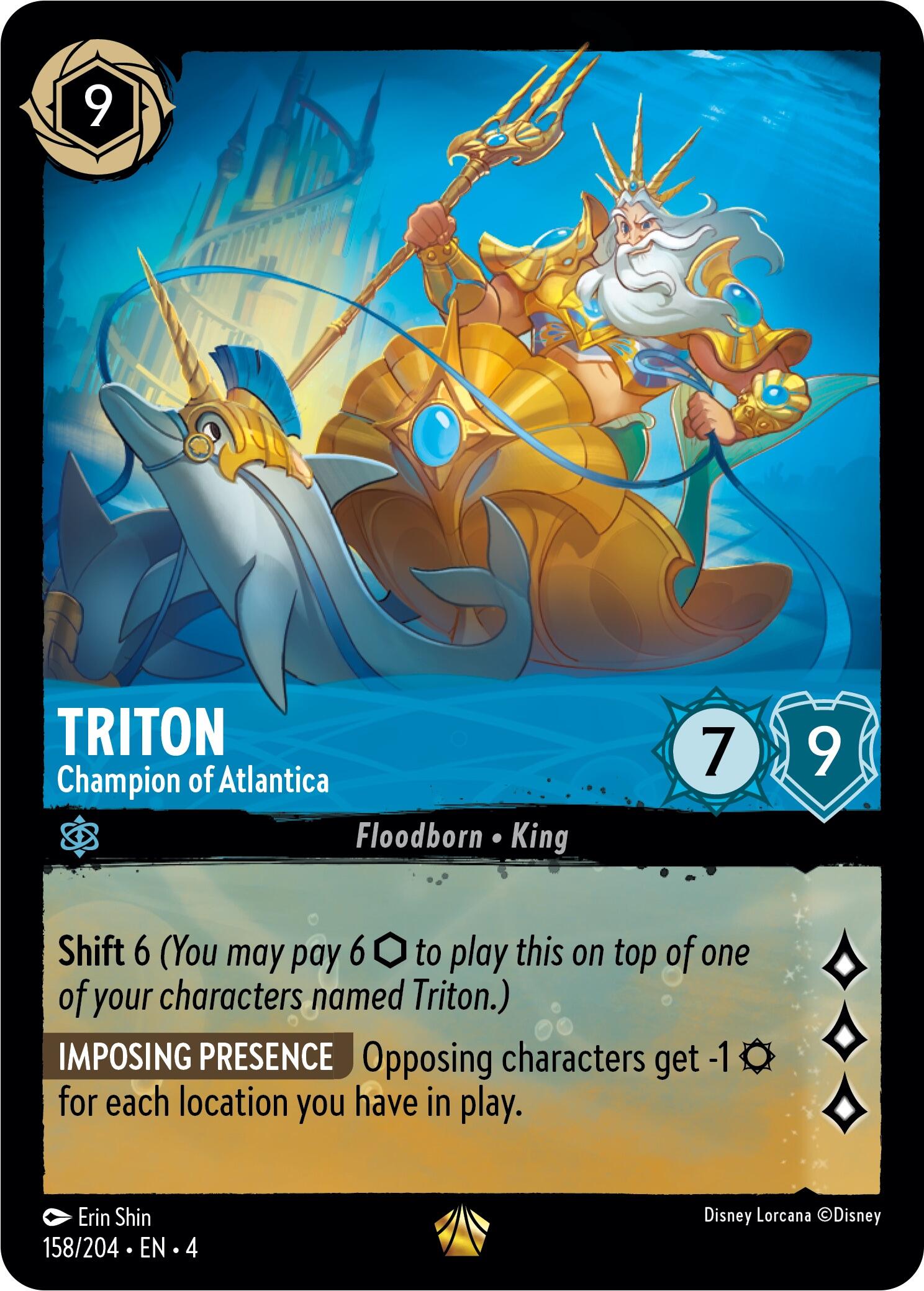 Triton - Champion of Atlantica (158/204) [Ursula's Return] | Galactic Gamez