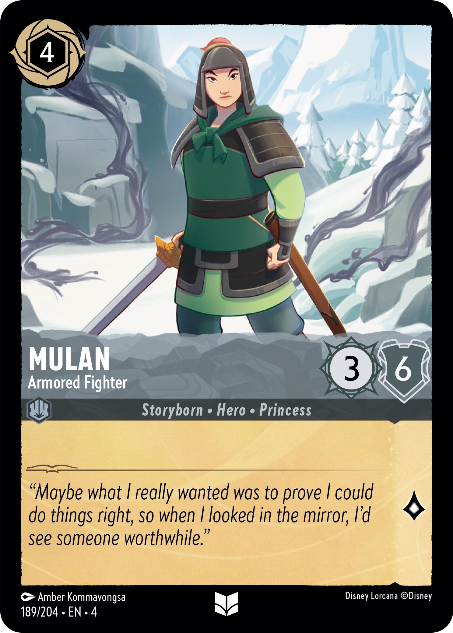 Mulan - Armored Fighter (189/204) [Ursula's Return] | Galactic Gamez