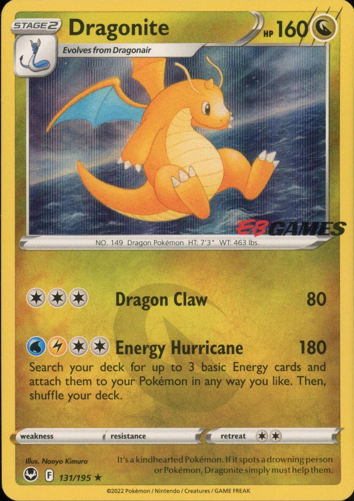 Dragonite (131/195) (EB Games Exclusive) [Miscellaneous Cards] | Galactic Gamez