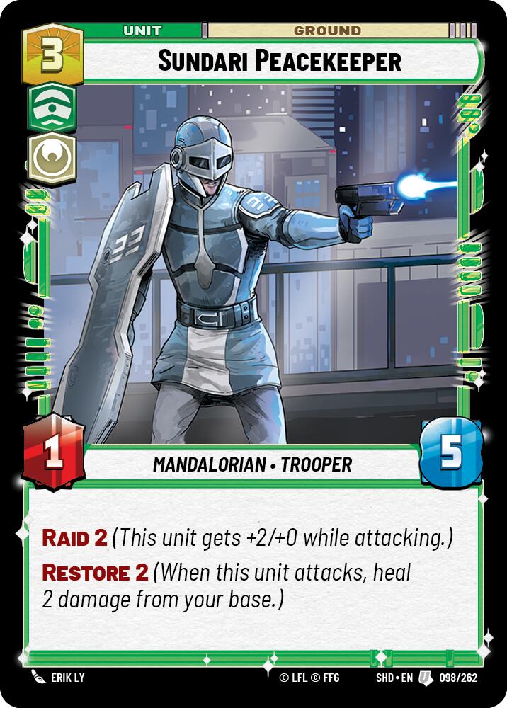Sundari Peacekeeper (098/262) (098/262) [Shadows of the Galaxy] | Galactic Gamez