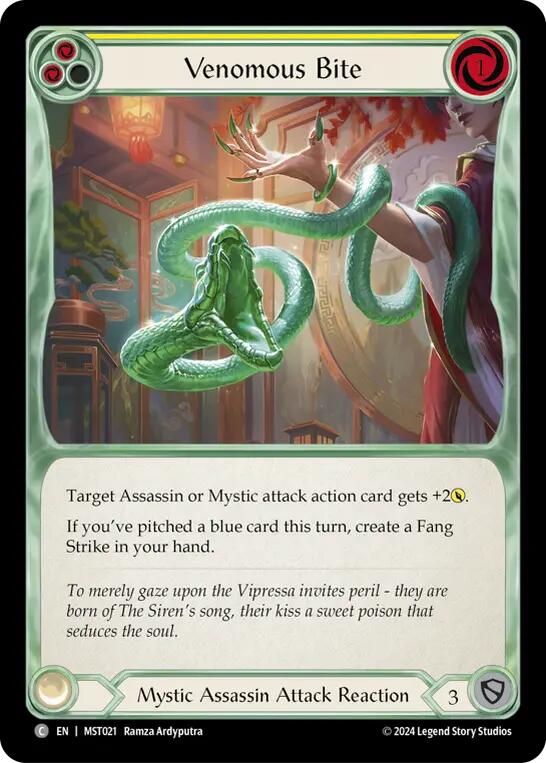 Venomous Bite (Yellow) [MST021] (Part the Mistveil) | Galactic Gamez
