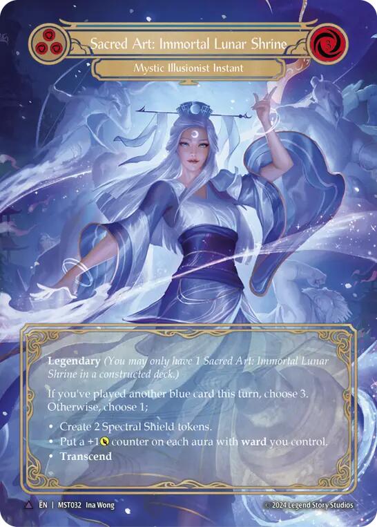 Sacred Art: Immortal Lunar Shrine // Inner Chi (Marvel) [MST032] (Part the Mistveil)  Cold Foil | Galactic Gamez