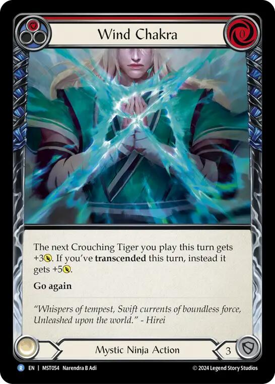 Wind Chakra (Red) [MST054] (Part the Mistveil)  Rainbow Foil | Galactic Gamez